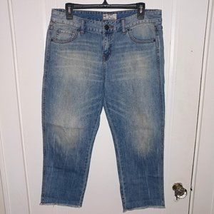 Free People: Boyfriend Fit Capri Jeans - Women's Size 29